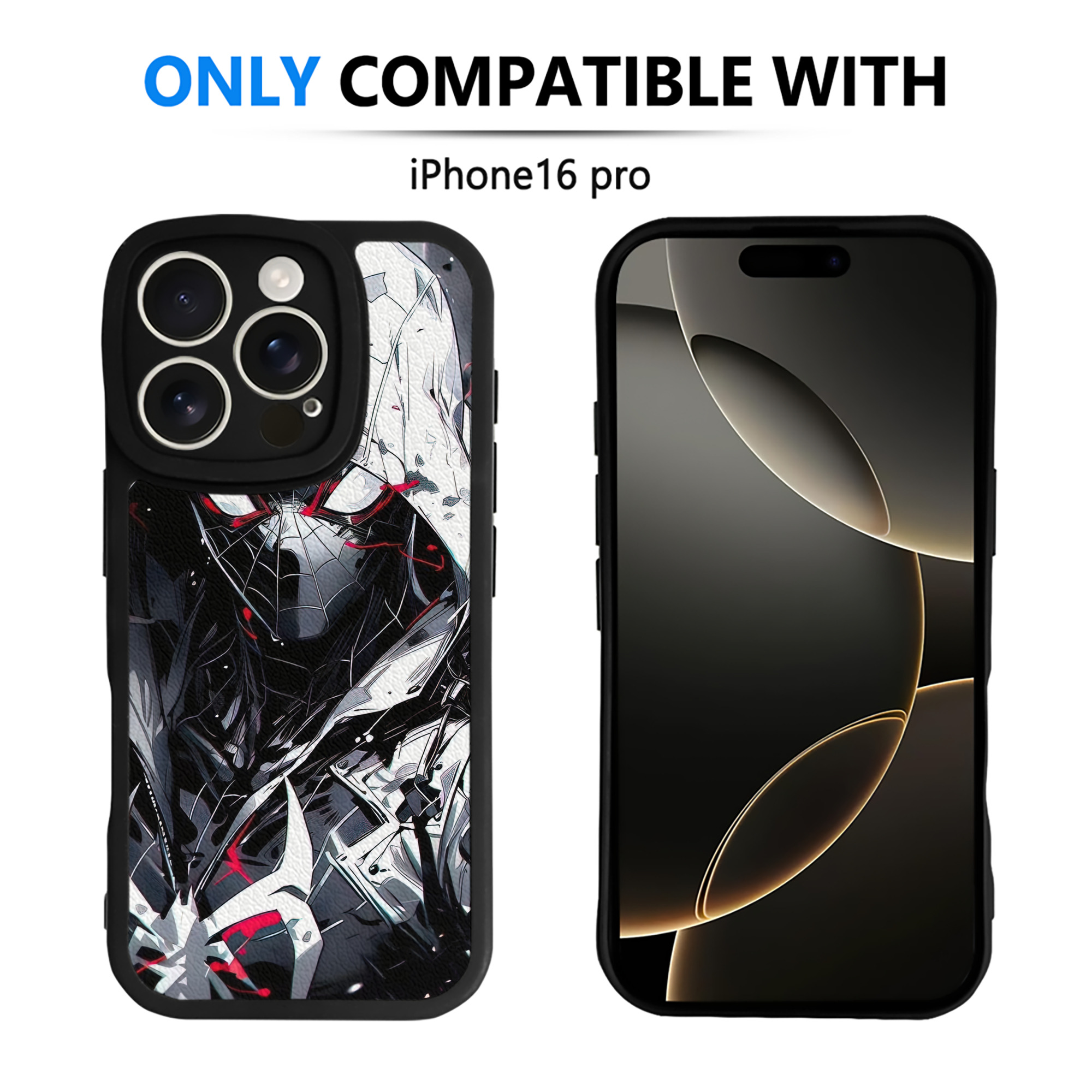 Spider Man スパイダーマン 【iPhone 16シリーズ対応】シリコンスマホケース（レザー調） 材質：シリコン